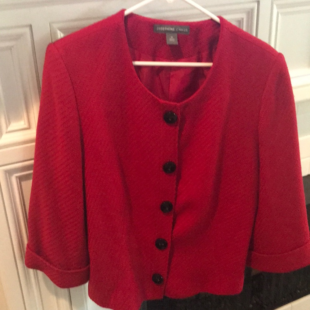 Ladies red fully lined jacket